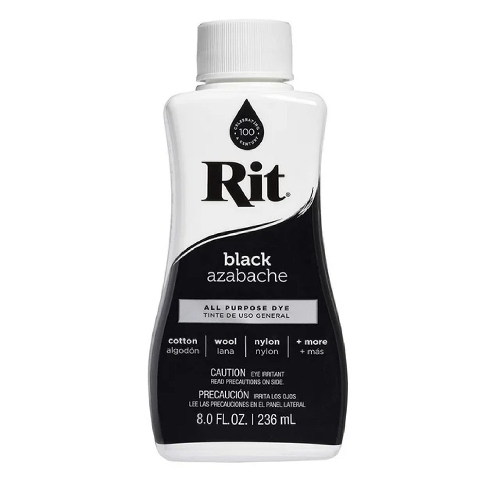 (2 pack) Rit, All Purpose Liquid Dye, Black, 8 fl oz
