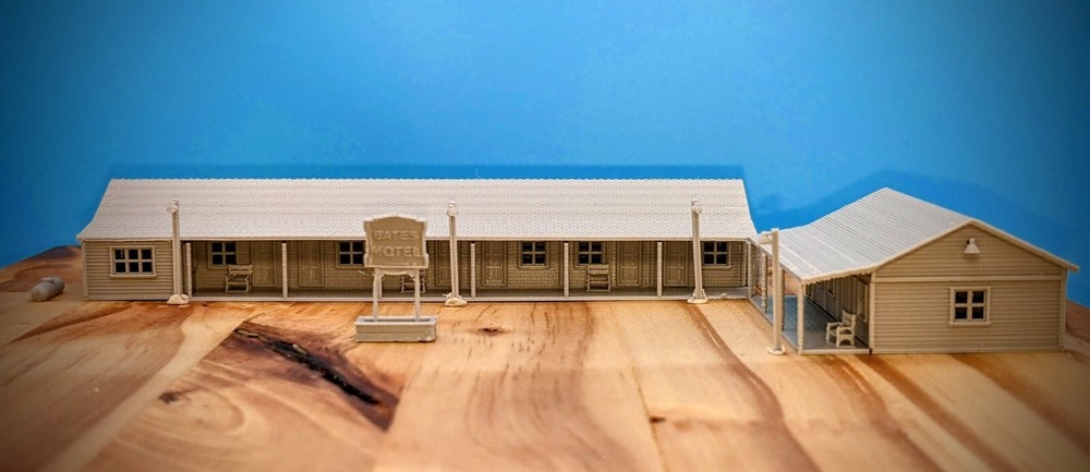 N Scale - Bates Motel - 1:160 Scale Building