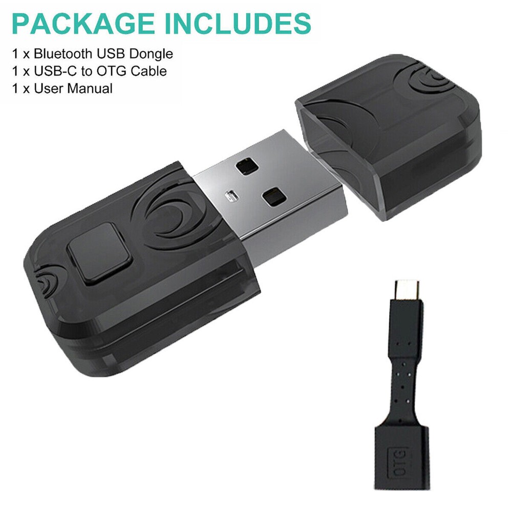 For PS5 PS4 Switch PC Bluetooth USB Dongle Headset HIFI Audio Receiver Adapter