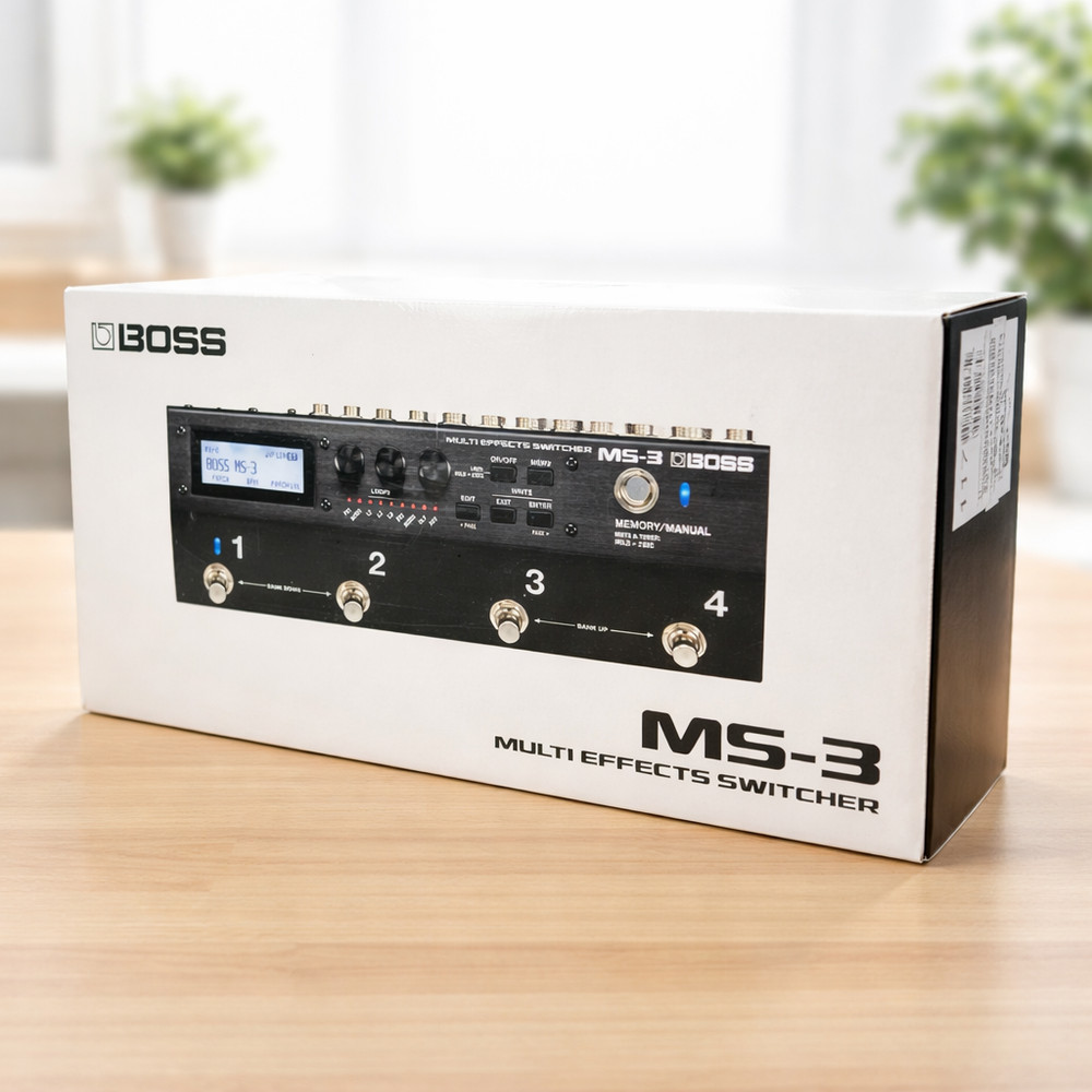 BOSS MS-3 MULTI EFFECTS SWITCHER RETAIL BOX + USER MANUAL + DOCUMENTATION ONLY
