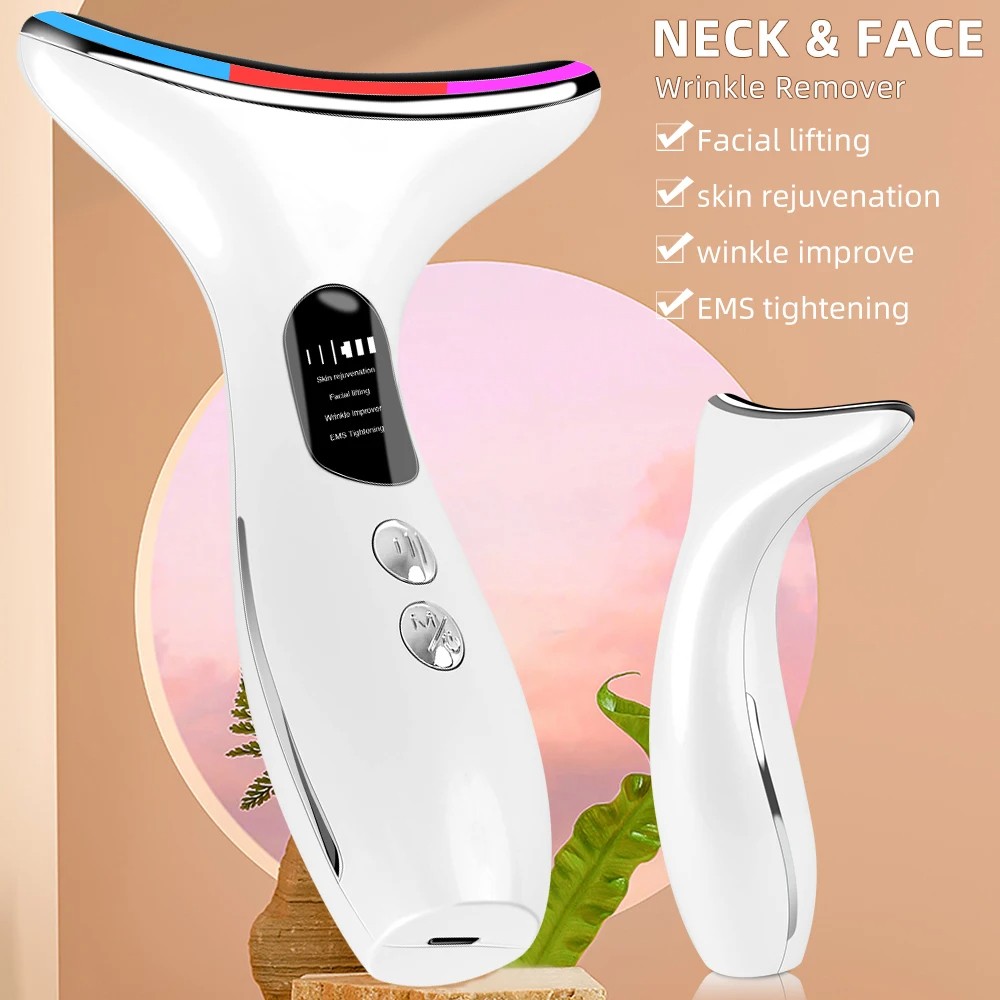 Hot LCD Neck Toning Device - White