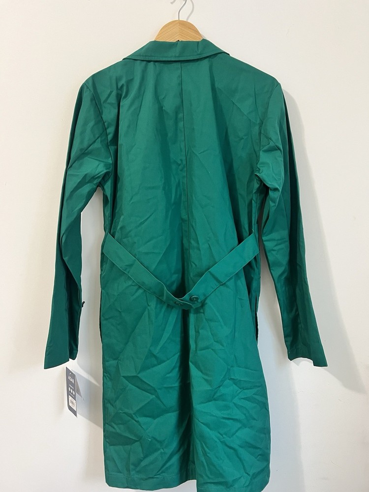 Adar green coat with belt