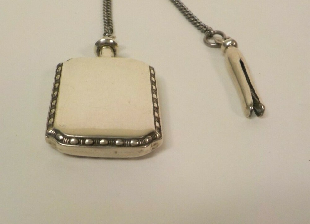 Vintage Sterling Silver Miniature Scent Bottle on Chain
