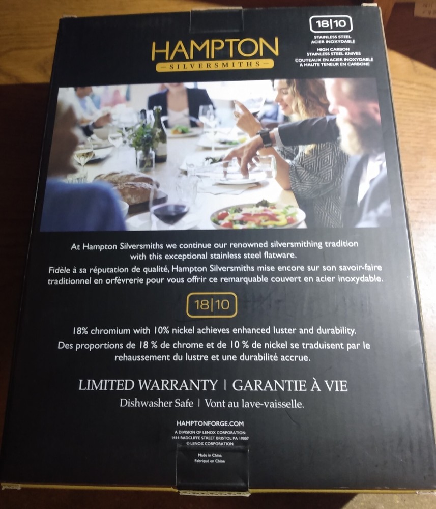 Hampton Silversmiths SANIBEL 18/10 Stainless 20pc Flatware Set - 220B020HSN