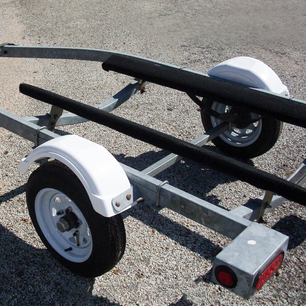 Set of 2 PWC/Jet Single Axle Trailer Fenders w/ Step for 8"-12" Tire Wheel
