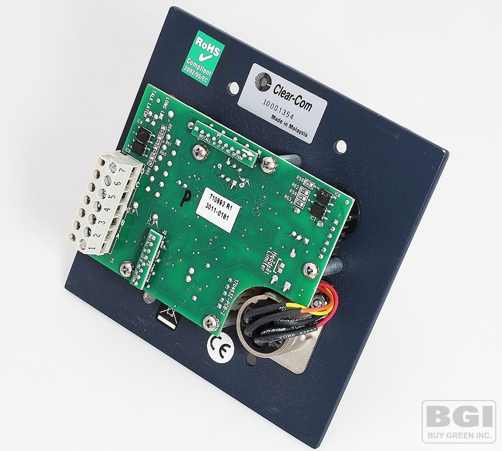 ClearCom Encore 2-Channel ntercom Headset Remote Station HB-702 Face Panel only