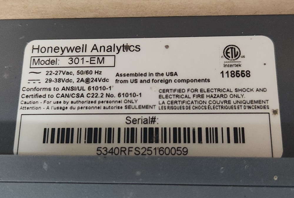 *PREOWNED* Honeywell Analytics 301-EM Expansion Module [CASE ONLY] + Warranty!