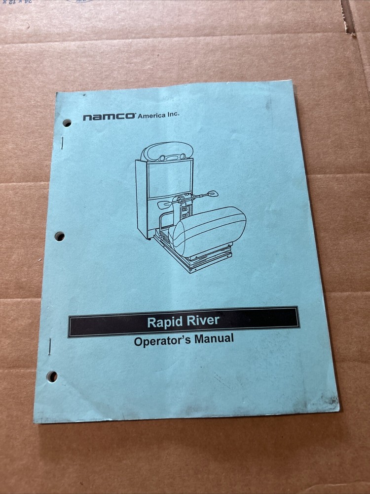 Original Rapid River Namco arcade Video game manual