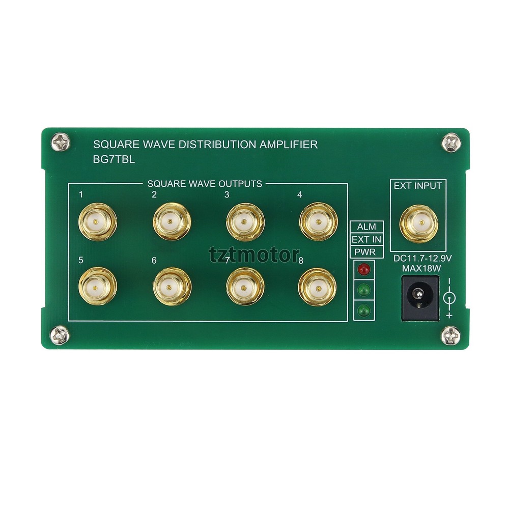 BNC/SMA Frequency Divider Square Wave Distributor Amplifier + 8 Channel Output