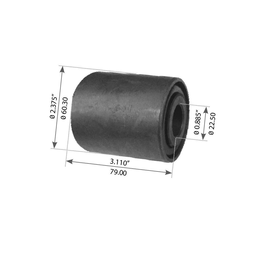 Fortpro Rubber Equalizer End Bushing Compatible with Hendrickson E4 340/360/380