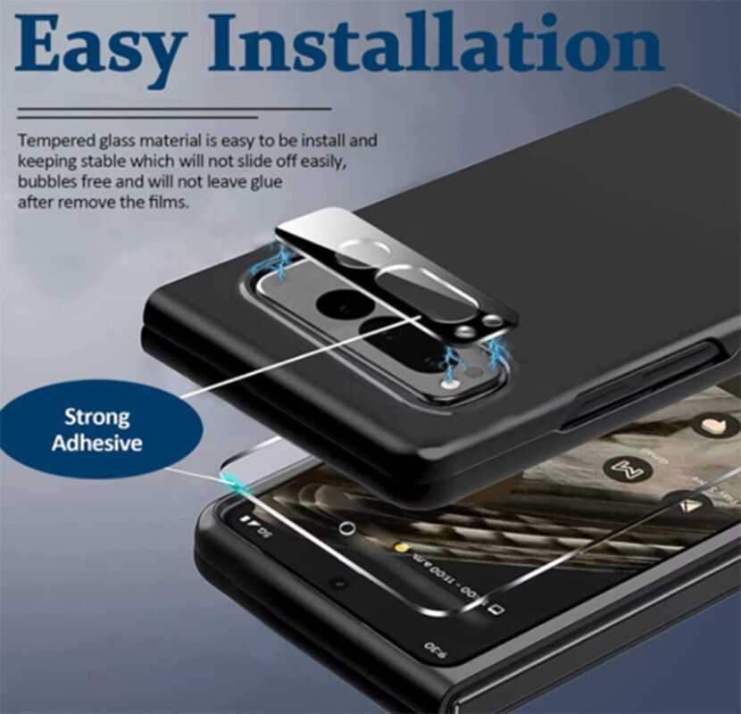 2X/4X Privacy Tempered Glass Front Screen Protector/Camera For Google Pixel Fold