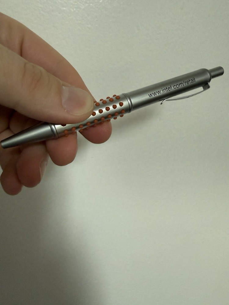 Rare Vintage Intel Pentium 4 Processor Advertising Pen Computer History Writes!