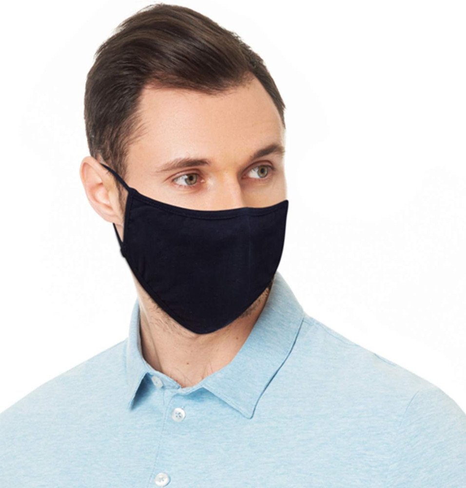 5 Pack Premium Fabric Face Mask Reusable with Adjustable Elastic, 2 Layer,Cotton