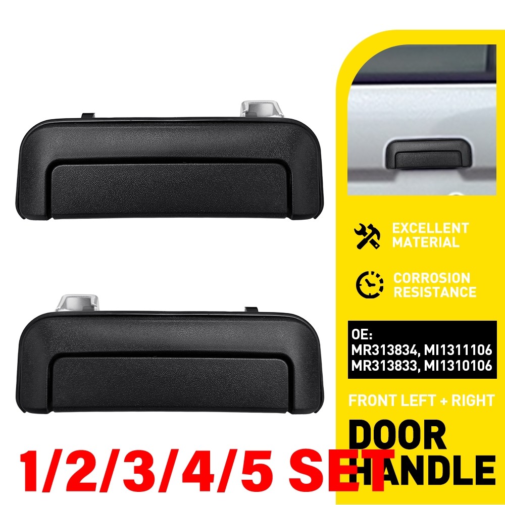Exterior Door Handle Front Left+Right Side For 1999-04 Mitsubishi Montero 1-5SET