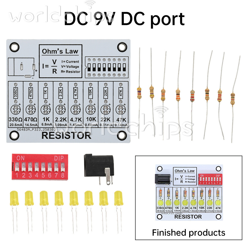 Soldering Practice Kit DIY Electronic Circuit Project Resistor Learning Board