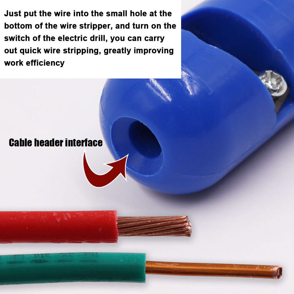 Drill Wire Stripper Fast Wire Stripping Tool Electric Wire Peeling Machine S1F6