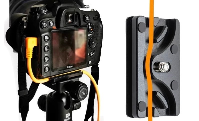 Anti-Slip Metal Camera Cable Wire Holder Organizer for Securing Tether Cable