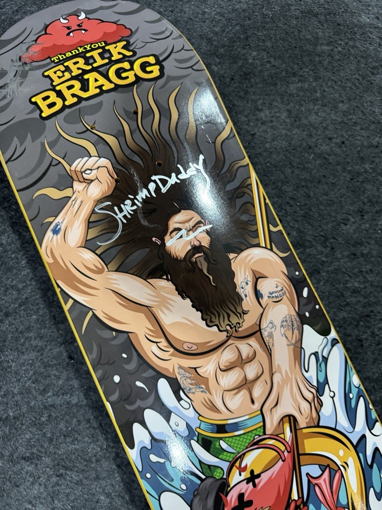 Thankyou Skateboard Deck Erik Bragg Signed