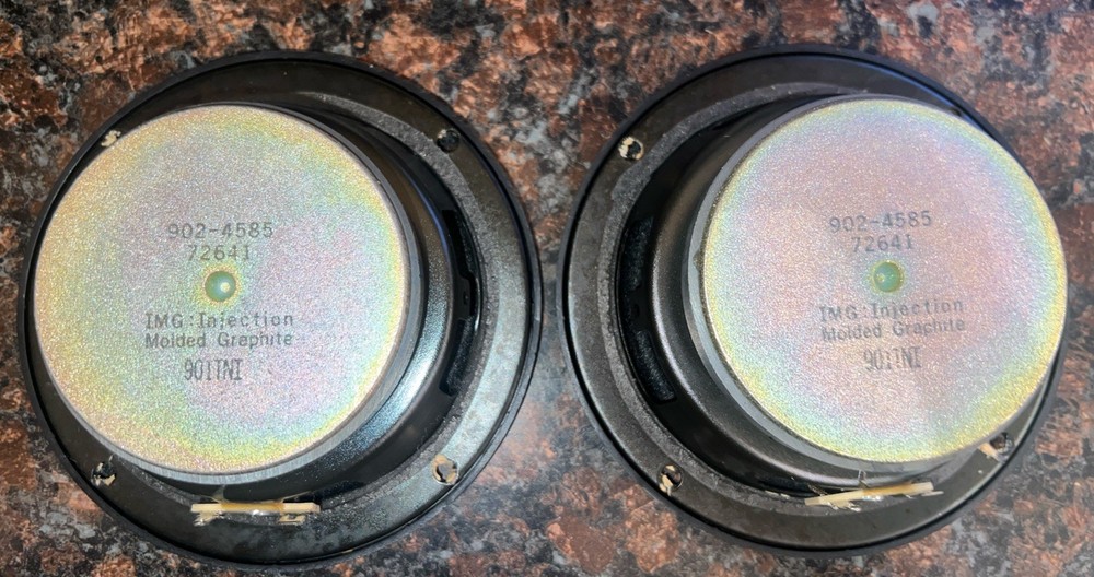 PAIR of OEM Infinity REFERENCE Midrange Driver Speaker Works Great 902-4585