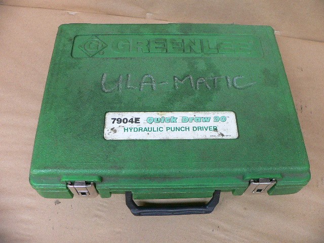 Greenlee 7904-E Quick Draw 90 Hydraulic Punch Driver Kit As Pictured