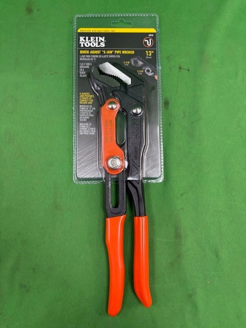 Klein Tools 68230 Quick-Adjust S-Jaw Pipe Wrench, 13" (D3)
