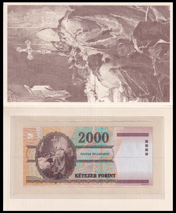 Hungary 2000 Forint 2000 P 186 UNC Commemorative With Folder