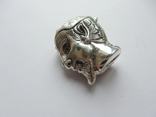 Sterling Silver Garnet Devil Satan Vesta Match Safe