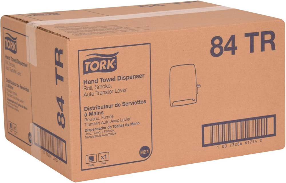 High-Capacity Smoke Paper Towel Dispenser with Auto Transfer & Push Handle