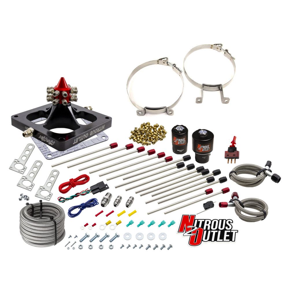 00-459002CS-00 Nitrous Outlet Kraken Competition Nitrous Plate System, Methanol