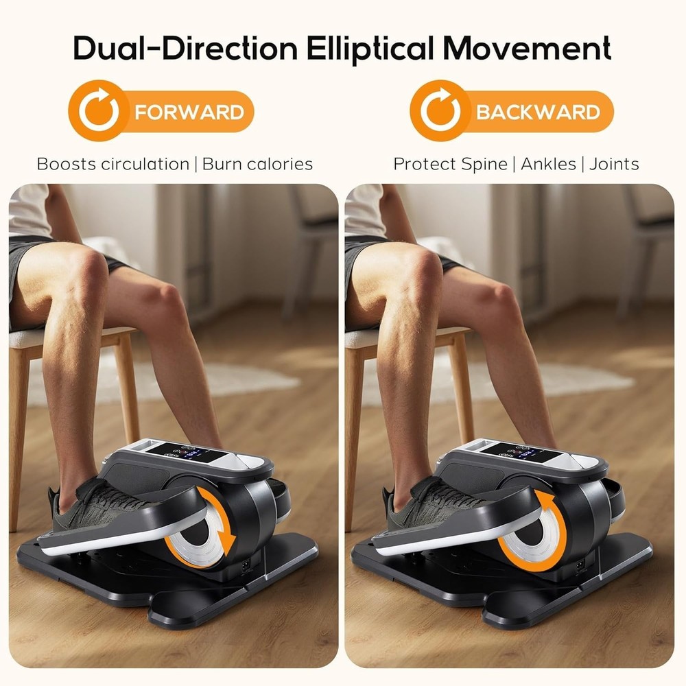 Under Desk Elliptical Machine with-Remote Control