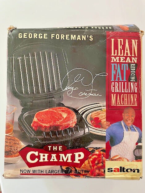 New George Foreman Lean Mean Fat Grilling Machine