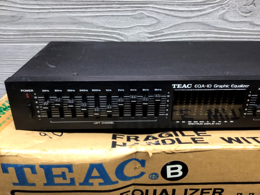 Vintage TEAC EQA-10 Graphic Equalizer W/ Box Tested Working