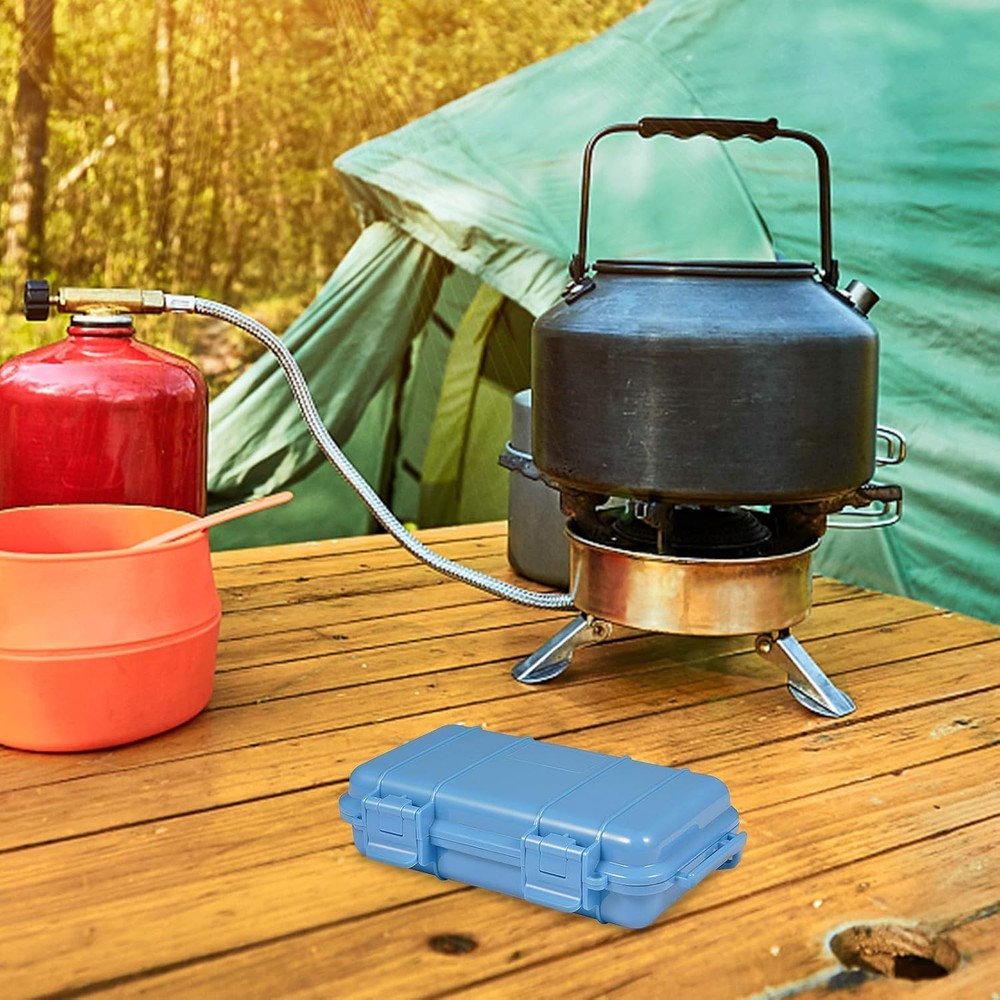 Waterproof Shockproof Box, Plastic Protective Hard Case, Outdoor Blue