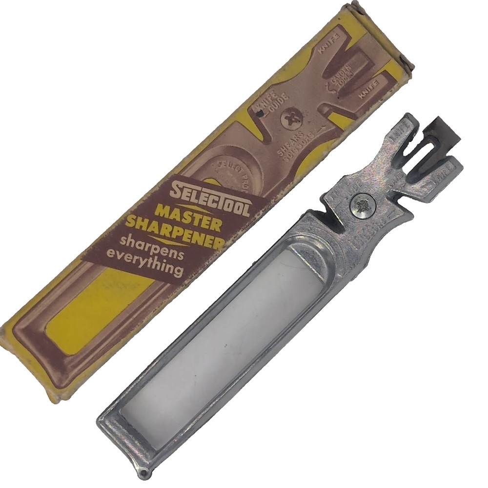 Selectool Master Sharpener with Box & Instructions Knife Scissors Glass Cut USA