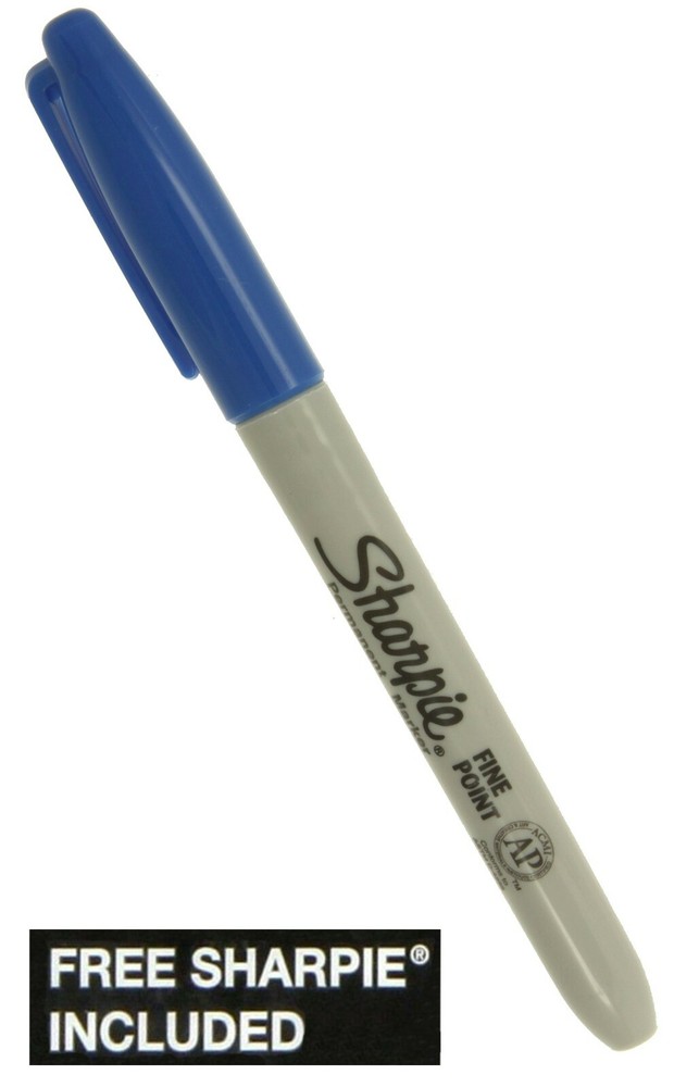 Sherpa #5065 Thin Blue Line Pen Holder With Blue Sharpie