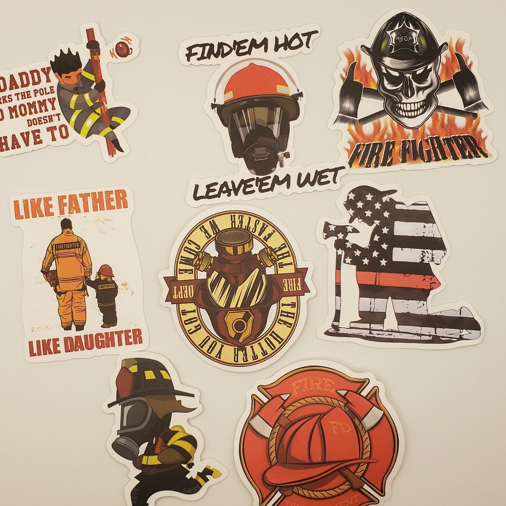 Firefighter Stickers Qty 52 Good Quality