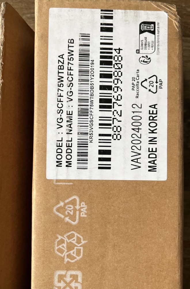 Samsung VG-SCFF75WTB 75" The Frame Customizable Bezel White