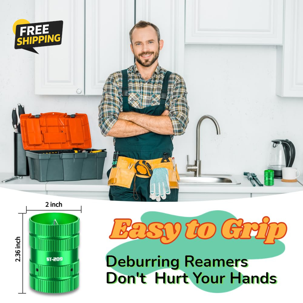 Copper Pipe Reamer PVC Deburring Tool - Plumbing Reamer Deburring Tool