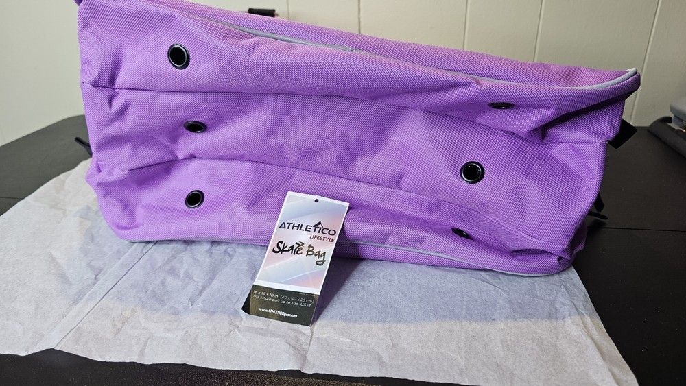 Athletico Purple Skate Bag For Inline Or Roller Skates. Missing Shoulder Strap