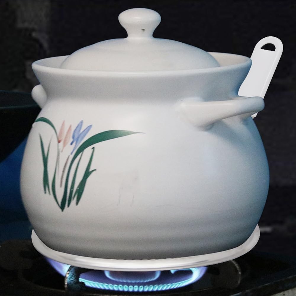 Heat Diffuser Flame Reducer Simmer Plate, Stainless Steel Heat Diffuser for G...