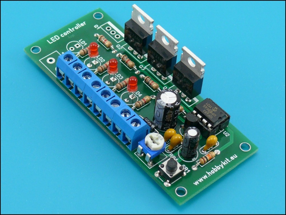 3 Channel LED Controller Chaser Light Show Strobe Strip Microcontroller - HK9983