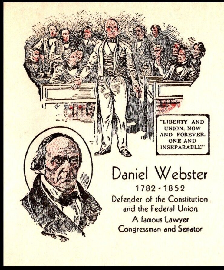 725-9 Daniel Webster FDC, Harry Ioor Cachet, Open flap, Type Address
