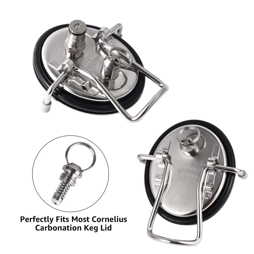 Keg Pressure Relief Valve 4 Pieces All Stainless Steel Corny Cornelius Style Bal