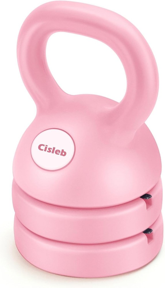 Ergonomic Adjustable Kettlebells: 5, 8, and 12lbs for Space-Saving Workouts