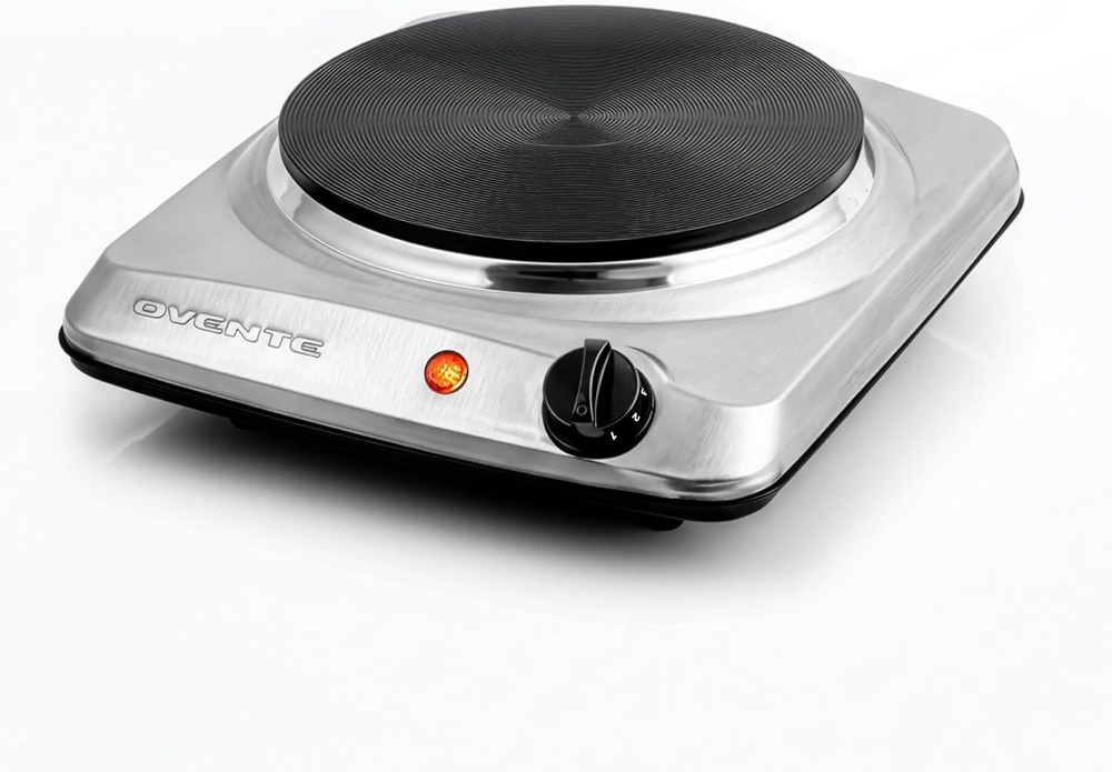Versatile Electric Cooktop 1000W with Adjustable Temperature & Safety Features