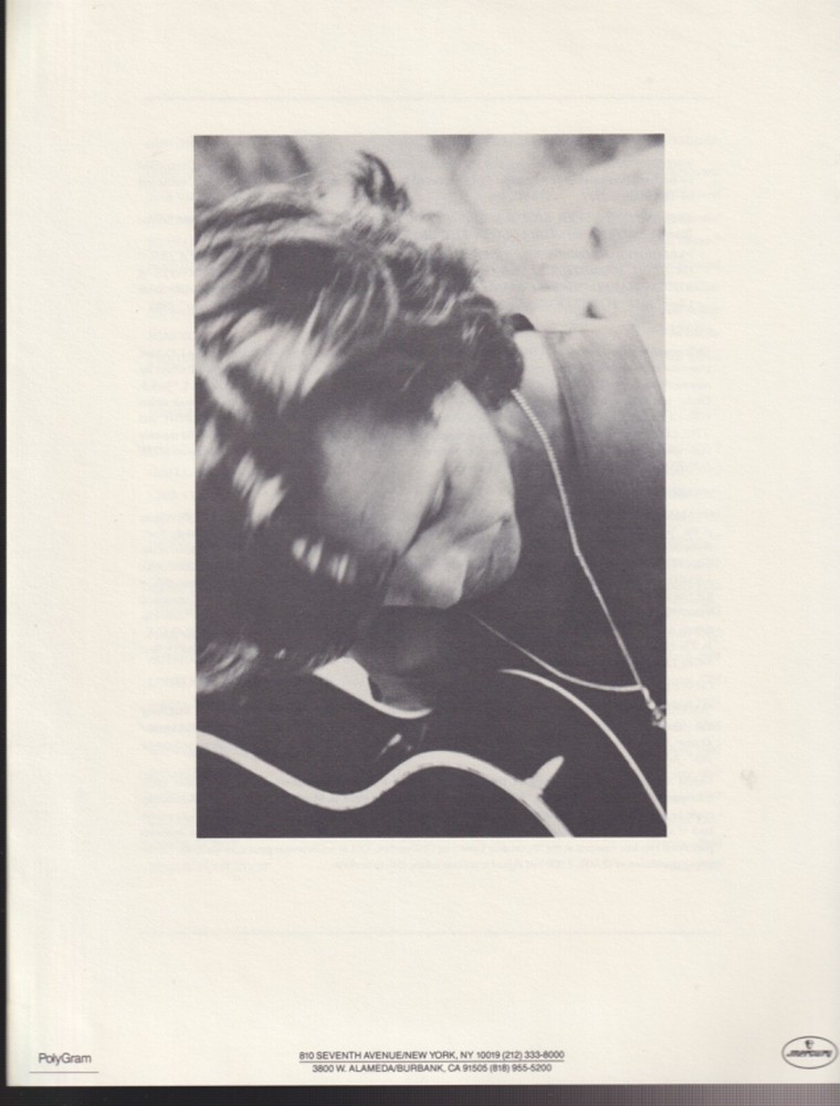 John cougar mellencamp big daddy press kit 1989