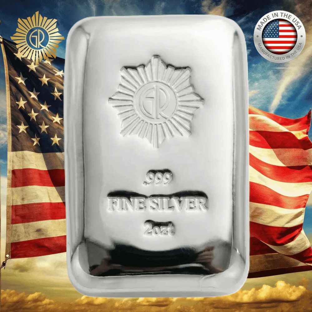 2 oz Silver .999 Polished Cast Bar