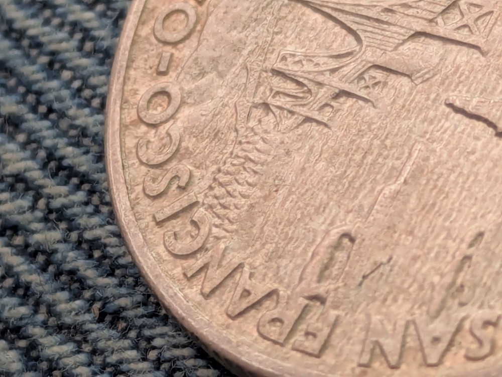 1936-S Bay Bridge Commemorative Half Dollar Uncirculated Scratch