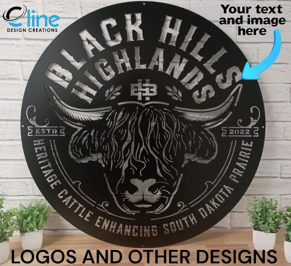 Custom Metal Sign: Personalized Logo, Text, or Design