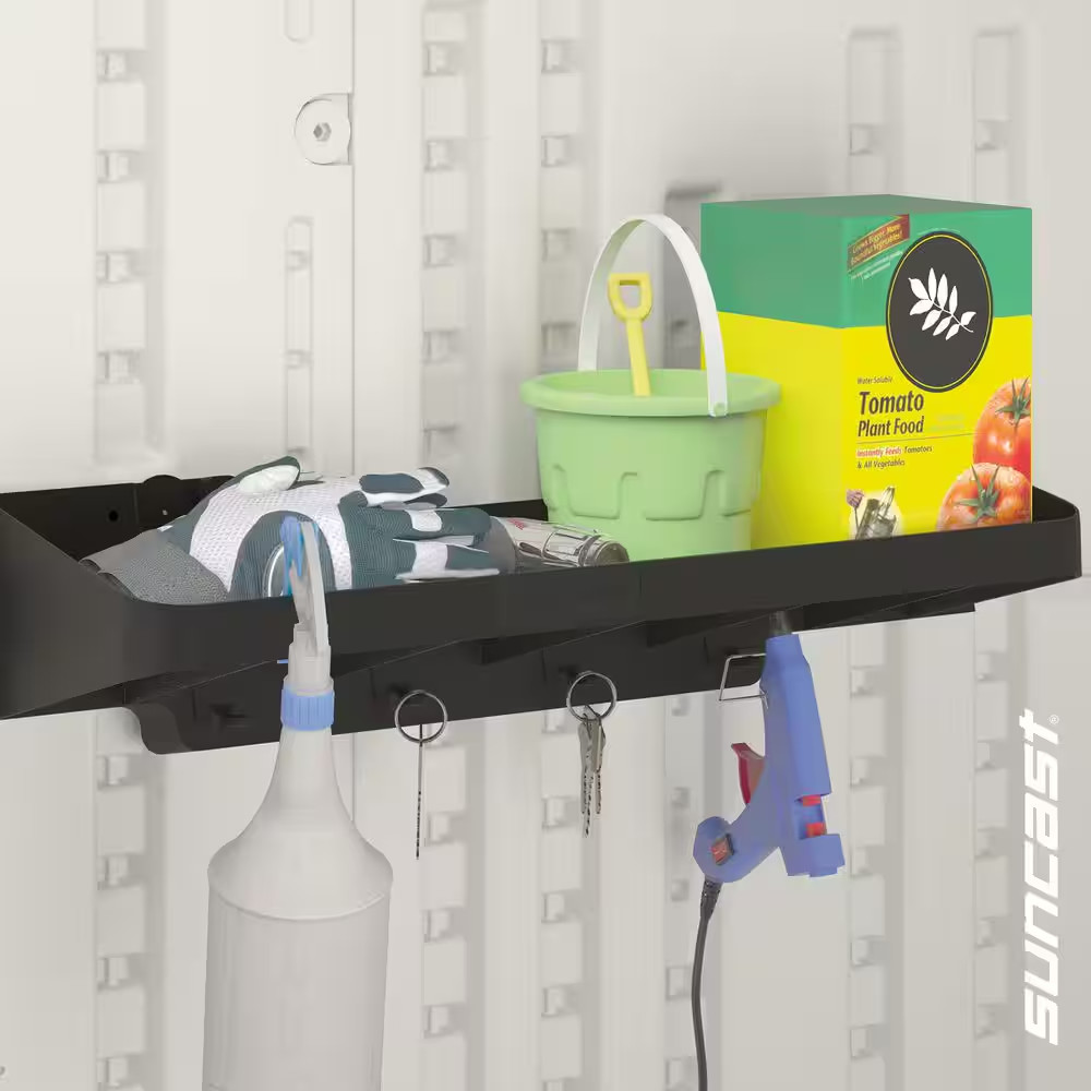 24 In. Plastic Storage Shelf Kit (2-Pack) Free Ship NEW